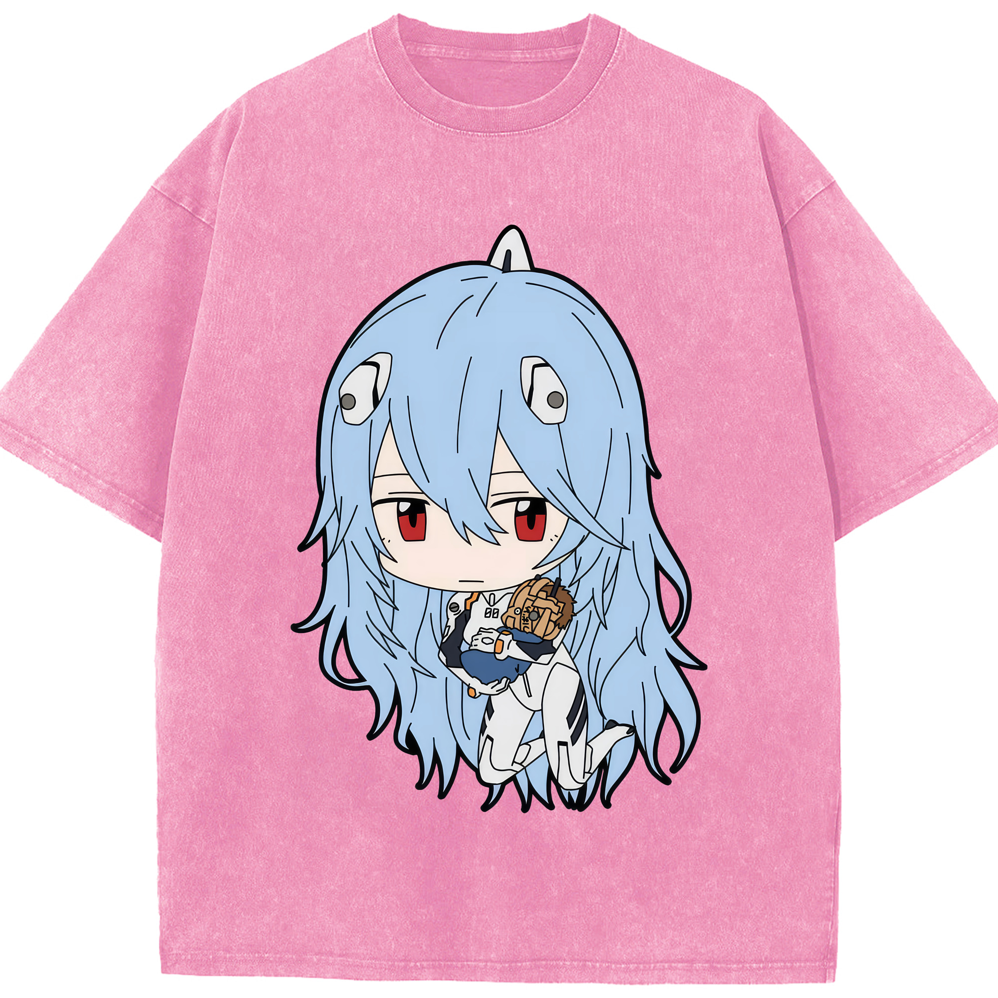 （画像用） EVA 新世紀エヴァンゲリオン 綿100% ヴィンテージ風 半袖Tシャツ（フロントプリント）